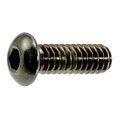 Midwest Fastener 1/4"-20 Socket Head Cap Screw, Black Chrome Plated Steel, 3/4 in Length, 8 PK 33926